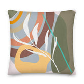 Whitney From an Island Abstract Shape & Lines Art Bohemian Style Premium Decorative Throw Pillow Cushion, Pillow, $ 71.50, A Moment Of Now™